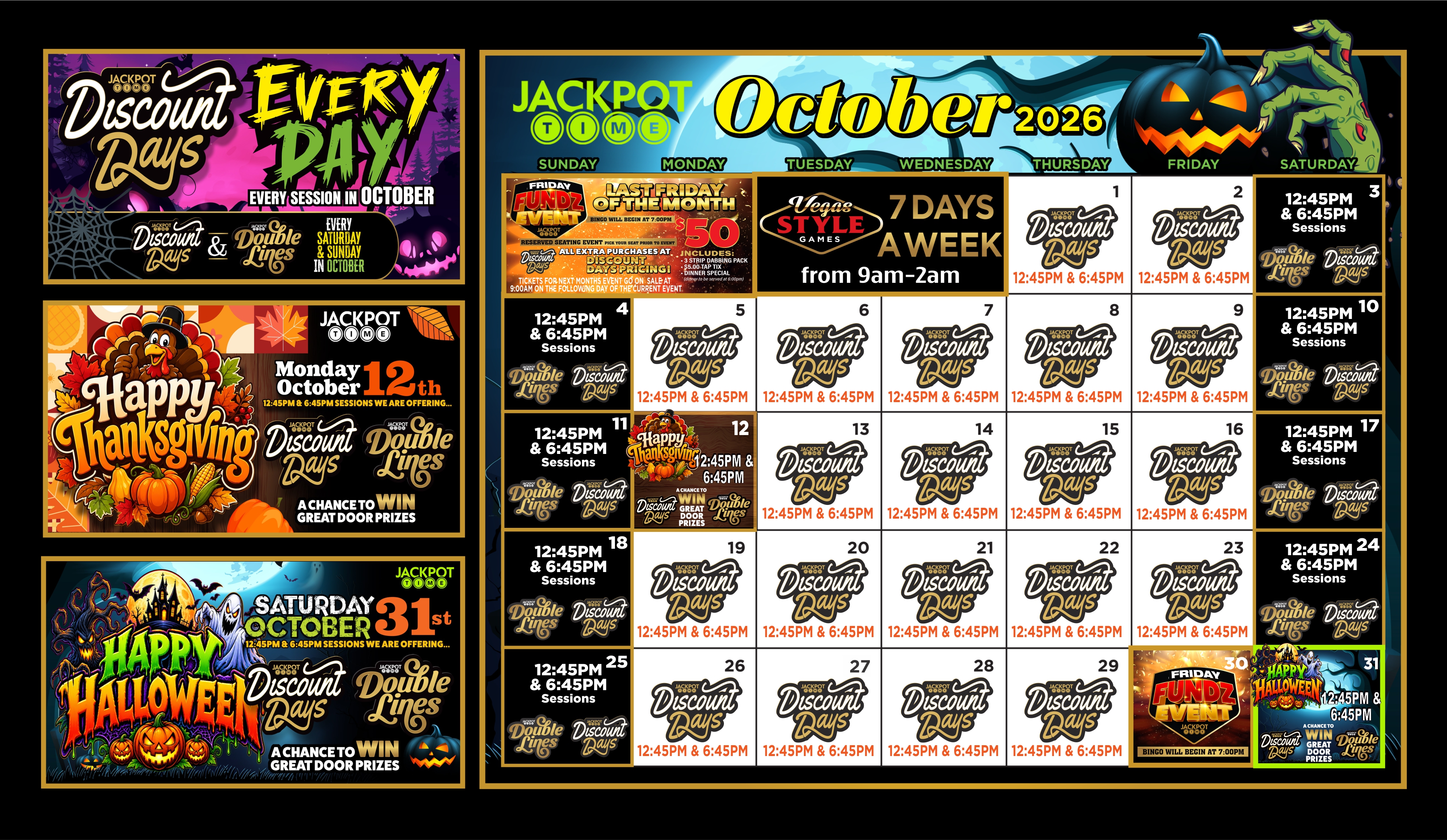October Calendar